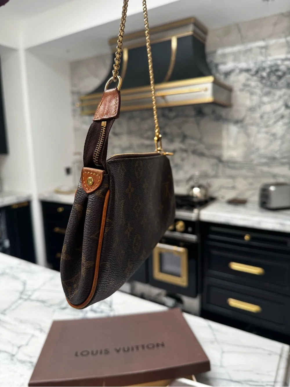 Louis Vuitton Brown Eva Monogram Canvas Cross Body Bag